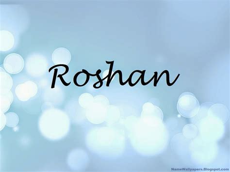 roshan name pictures